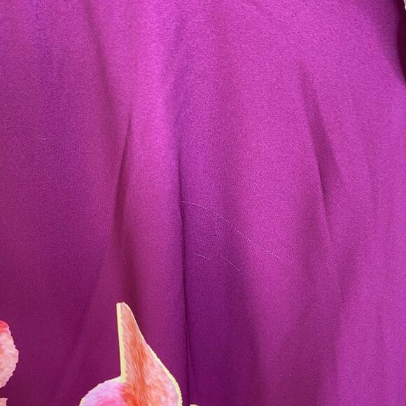 Amur Atlas Painterly Gown Maxi Dress One Shoulder Fairy Floral Statement Sz 10 - Picture 9 of 10